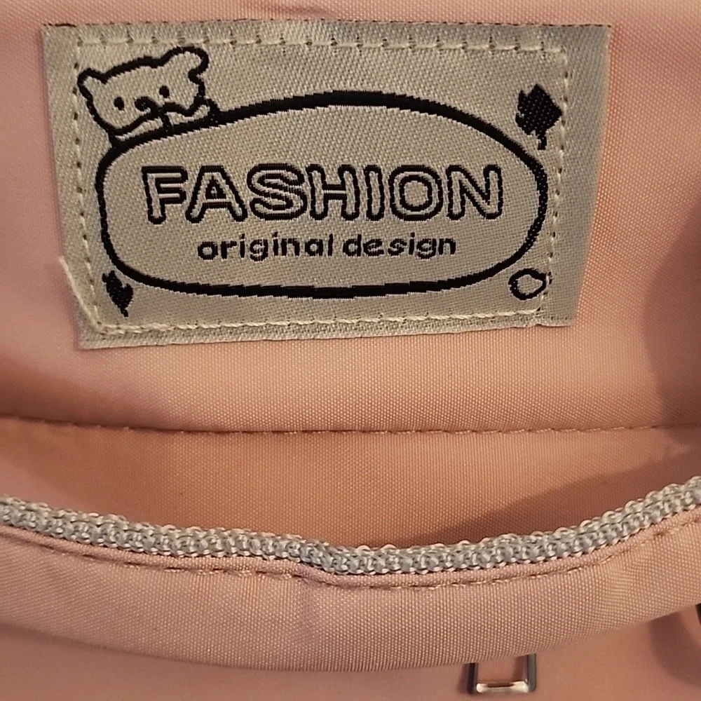 FIRM PRICE Diaper Bag Pink with Bear Print